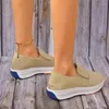 Freizeitschuhe, Sommer, Damen, einzelne Plattform, leichtes Wildleder, Damen-Loafer, flacher Slip-On, zum Wandern, flacher Mund