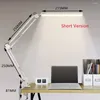 テーブルランプは、クランプ付きのテーブルランプLEDデスクランプ10Wスイングアームアイアリング調光光10輝度レベル3照明モード