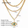 Studörhängen uworld mode rostfritt stål natursten turkos ond hoop för kvinnor 316l smycken högkvalitativ bijoux gåva