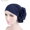 Newsboy Hats Women Tuan Beanie Kapelusz z ochroną przeciwsłoneczną oddychającą elastyczną głowę WR C i duży kwiat wiatwiowy chemiczny Headc24319