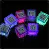 Inne imprezy imprezowe 2021 Flash Ice Cubes aktywowane wodą LED LED LED w Batach Drink Brild Birthday Christmas Festival D Dhcbc