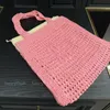 Bolso de playa para mujer MM, bolso de mano de paja, bolso de hombro de diseñador, bolsos tejidos a la moda para mujer