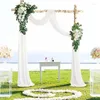 Flores decorativas kit de arco de casamento artificial para decorações de festa boho empoeirado rosa azul eucalipto guirlanda cortinas sinal de boas-vindas