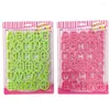 Baking Moulds 34Pcs Uppercase Letter Cookie Cutter Plastic Biscuit Fruit Knife Kitchen Cake Mold Tools Strips Embossing Printing