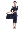 Dragen meisjes moslim Big size badpak voor kinderen maillot bain femme costumi da bagno donna islamitische maillot enfant fille burkini noir