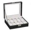 Travesseiro de travesseiro de lazer artesanal Band Box Box Luxury Case Leather Packaging PU Jewelry com 2/3/4/5/6/10/12 travesseiro