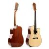 Guitar 12 String Acoustic Guitar Electric Balladry Folk Pop Flattop 41 Inch Picea Asperata Guitarra Light Cutaway Electro