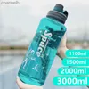 Vattenflaskor Fitness Sports Vattenflaska Plastisk stor kapacitet Högkvalitativ vattenflaska Utomhusklättring Bicycle Drink Bottle Kettle YQ240320