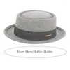 Berets dorosły Panama Flat Top Hat Vintage Round Magics Show Maskarade Akcesoria w latach 20. XX wieku odgrywać wełniane wełniane