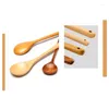 Spoons Mixing Spoon Soup Cooking Coffee Tea Stirring Portable Wooden For Kitchen Accessories Pot