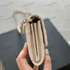 WOC Fashion Womens Counter Bag Leather Diamond Gold Hardware Metal Luxury Hand Handbag Matelasse Crossbody Pags Multi-Function Card Presche Sacoche Pres