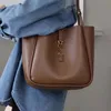 Designer modetas Dames boodschappenschoudertas Luxe boodschappentas Echte riemgesp YS Klassieke handtas met metalen gesp
