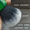 Brush dscosmetic 26mm vert empire resin handle tuxedo knots shaving brush with soft dense synthetic hair knots for wet shaving tools