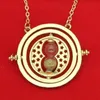 Gold sand clock Pendant Necklace Gold time Turner Necklaces Movie jewelry gift for children TV jewelry