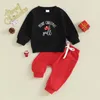 Ensembles de vêtements pour bébés filles et garçons, tenue de noël à manches longues, sweat-shirt et pantalon pour arbre de noël, ensemble de vêtements d'automne et d'hiver