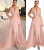 2022 simples do vintage sereia vestidos de noite rosa mancha macia vestido formal elegante vestido de festa vestido de baile destacável trem vestidos d2045372