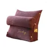 Pillow Soft Nursing Bed Fluffy Triangle Reading Pillows Sofa Waist Backrest Back Rest Wedge