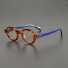 Sonnenbrillenrahmen, personalisierte Modetrends, dicke und Patchwork-Materialien, Retro-Acetat