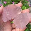 Dekorativa figurer 148g 2st Natural Pink Rose Quartz Crystal Rough Gemstone Prov