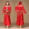 Stage Wear Dance Costume Belly Long Sleeve Performance Set Adult Female Egyptian Practice