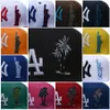 2024 26 Färger Mäns baseball Snapback Hatts Palm Tree Classic Hip Hop "Angeles" Black Blue Pink Sport One Size Justerbar Caps New York Statue Chapeau Su2-04