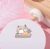 Brooches 10 PCS / LOT Pink Sewing Machine Enamel Pin Custom Bag Clothes Lapel Handcraft Badge Cartoon Jewelry