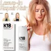 Treatments 12PCS K18 Hair Treatment LeaveIn Molecular Repair Hairs Mask Damage Restore Soft Deep Keratin Scalp Treatment Hair Care 50ML