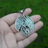 Chains 12Pcs Vintage Alloy Viking Winged Flying Dragon Pendant Necklace For Men And Women Personalized Jewelry Accessories