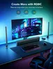 Barras de luz H6047 com controlador inteligente, Wi-Fi Smart LED Gaming Lights com modos de música