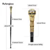 Golden Black Luxury Round Handle Fashion Walking Stick for Party Decorative Walking Cane Elegant Crosier Knob Walking Stick 93cm 240314