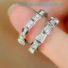 2024 Designer Luxury Brand Jewelry Band Rings Bone Diamond Wide Par för män och kvinnor Treasure Lovers samma stil Snake Ring 18K Rose Gold