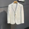 2023 nueva marca de otoño para hombre Blazers casuales moda de primavera negocios chaqueta de traje delgada chaqueta para hombre ropa de boda