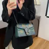 Cross-border atacado marca de moda bolsas padrão sensorial handheld saco das mulheres novo dign único ombro textura pequeno quadrado