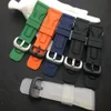 Toppkvalitet 28mm män Watchband för sju på fredag ​​Rem Silikon Rubber Watch Accessories Watertofal Wrist Band Armband Belt250y