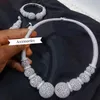 Bangle Godki marcas famosas Disc Balls luxo nigeriano dubai conjuntos de jóias para mulheres conjuntos de jóias de casamento de zircão cúbico para recém-casados ​​2021 240319