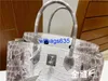 Borse tote Borsa in coccodrillo dell'Himalaya Vera pelle di coccodrillo francese dell'Himalaya Pura fatta a mano personalizzata Bk30cm Borsa con fibbia in argento Borsa in platino con logo HBUPJ0