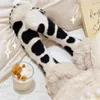 Kvinnors strumpor 1Pair Sweet Cow Spot Floor Winter Plush Warm Home Sleeping Cartoon Bekväm pälsrör för flickor P8O2