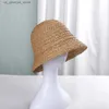 Wide Brim Hats Bucket Hats 2022 Sun Protection Womens Beach Hat Bucket Hat Womens Hat 2022 Balaclava Rafia Sun Hat Advisor Hat str Hat Panama Girl Hat Y240320