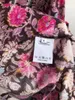 Damenblusen 2024 Frühling Baumwolle Blumendruck Schnürkragen Mode Loose Fit Casual Langarmshirt