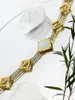 Choker Minar Charming White Natural Shell Square Multi Layered Necklace For Women Stainless Steel Gold PVD Plated Anti Tarnish Chokers
