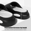 Terlik 2023 Yeni Platform Yumuşak Eva Erkekler Moda Flip Flops Unisex House Ayakkabıları Banyo kaymaz slaytlar kapalı açık sandalet H240325