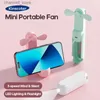 Electric Fans Portable Fan Mini Handheld Fan USB 1200mAh Charging Handheld Mini Pocket Fan with Flash FunctionY240320