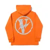 VLONE Sweat à capuche Nouveau coton Lycra tissu hommes et femmes réfléchissant lumineux à manches longues décontracté classique mode tendance hommes sweat à capuche taille américaine S-XL 6818