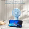 Electric Fans Portable Mini Handel Fan 3-speed Adjustable Charging Cooling Fan with Phone Stand Travel Camping Hiking Travel Cooling FanY240320