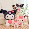 Anime pelúcia animais brinquedo bonito gato coração morango gatinho boneca infantil playmate decoração de casa meninos meninas aniversário dia das crianças natal