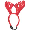 Dog Apparel Reindeer Antlers Headband Christmas Sequin Deer Horn Cat Headdress Hair Accessories For Pets Outfit