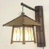 Wandlampen Bamboe Kunst Vintage Stijl Antiek Hal Balkon Licht Cafe Bar Loft Verlichting Binnen Buiten Decoratie