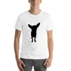 Débardeurs pour hommes Chihuahua Silhouette - T-shirt noir sur blanc T-shirts surdimensionnés Sweat-shirt T-shirts homme court