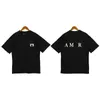 Été Amirris Hommes T-shirts T-shirt Mode Jet d'encre motif d'impression homme T-shirt Coton T-shirts occasionnels Manches courtes Amirirs Streetwear Vêtements de luxe T-shirts Taille S-XL