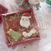 Baking Moulds Christmas Santa Claus Cookie Cutter Xmas Tree Sock Gift Pattern Biscuit Stamp Sugar Craft 3D Cake Pastry Decoration